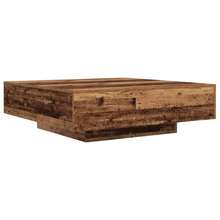 vidaXL Couchtisch, Antik-Holzoptik, 100 x 100 x 31 cm, Holzwerkstoff - Braun - Übersicht 5