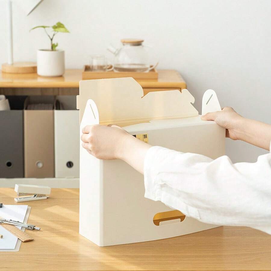 A4 Minimalist Desktop Multifunctional Foldable Assembly Storage Box - Multicolor - View 1
