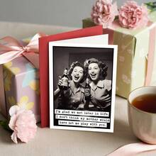 1pc Unique & Humorous Women's Birthday Card | Colorful Design With Heartwarming Wishes, Gift For Girlfriend, Best Friend, Sister, 30/40/50/60 Birthday - A - View 3