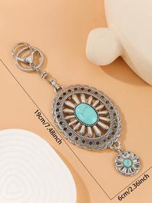 Metal Horse Shaped Hollow Keychain, Simple Zinc Alloy Key Chain Accessory - Hollow - View 5