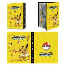 pokemon 120-Card Capacity Pokémon Pikachu Card Album, Pocket Monster Pet Collection Book