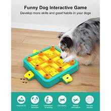 Dog Puzzle Toy Level 3 In 1 Interactive Dog Toys For Boredom Funny Cognitive Dog Toy For IQ Training Brain Stimulating Games Treat Dispensing Toy For Smart Large Medium Smart Dogs - Xanh và vàng - Xem 3