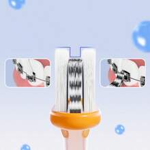 2pcs Orthodontic Soft Bristle Angled Toothbrush, Suitable For Braces, Implants, Retainers, Back Teeth And Wisdom Teeth - Multicolor - View 5