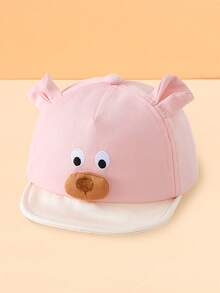 1pc Cute Animal Design Soft Brim Lightweight Baseball Cap For Babies, Breathable & Comfortable Sun Protection, Suitable For 6-10 Months Old, Spring/Summer, Park Walks & Daily Wear, Multi-Color Options, Great As Birthday Gift - Multicolor - View 12