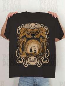 Summer TopsNew Red Hot Chili Peppers Vintage Logo Short Sleeve Black T-Shirt Size S-4X Casual Cool Classic MenLoose And Comfortablesummer - 黑3 - 查看 12