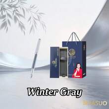 1pc Metal Business Ballpoint Pen With Gift Box & Bag, Suitable For Men & Women, Birthday Gift - Late Winter Gray - View 1
