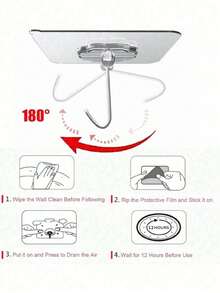 30Pcs Heavy-Duty Adhesive Hooks Waterproof Traceless Wall Mount Hooks For Bathroom Toilet Kitchen Door Hanger Organizer Storage