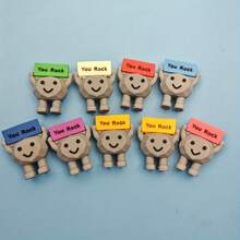 1/5/10个装“你真棒”迷你装饰品 - 积极励志礼物，鼓舞人心的石头装饰品，派对装饰品，石头装饰品，礼品袋填充物和奖励品。非常适合送给家人、同事、员工、老师、朋友，作为生日鼓励礼物，也可用作房间装饰和办公桌装饰。 - 彩色 - 查看 2