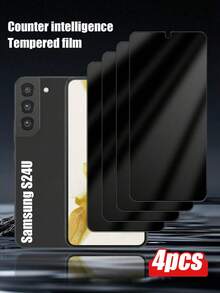 4片装防窥钢化玻璃屏幕保护膜，兼容三星Galaxy S23，防碎裂、防刮擦、超高清，适用于Galaxy S23/A14/S20 FE/A54/S22/A15/A25/A35/A34/S23 FE/A17等机型，屏幕保护必备品，适用于日常、办公、家庭使用。手机屏幕保护膜，手机配件，隐私屏幕保护膜，防水、防震、防摔、防刮擦。 - 黑色 - 查看 60
