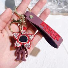 1pc Movie-Themed Keychain, Demogorgon Eleven Dustin Eddie Munson Action Figure Pendant - Multicolor - View 3