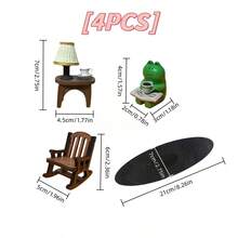 4pcs Cute Cartoon Frog Car Decor, Frog Sitting In Rocking Chair Reading Book, Suitable For Car Dashboard, Office Desk Decoration, Home And Auto Interior Decor - Frog Car Ornament - View 9