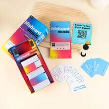 歌词谜题 - 爆笑误听歌词挑战卡，适合卡拉OK、电影之夜和破冰聚会的趣味家庭及青少年派对游戏 - 彩色 - 查看 2