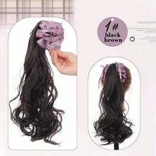 女士优雅紫色玫瑰香蕉夹马尾辫发夹 - 卷曲波浪发圈发夹，适合派对、婚礼、日常 - 打造正式和休闲蓬松发型，派对发饰，花朵发夹，牢固固定 - 彩色 - 查看 11