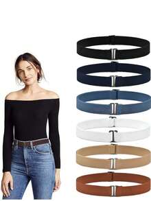 Stretch Invisible Belt Simple Lazy Belt Fat Fat Elastic Belt Buckle-Free Elastic Belt - Multicolor - View 2
