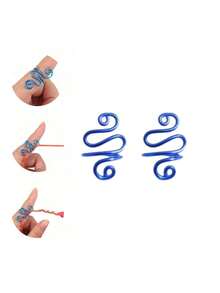 Vòng điều chỉnh độ căng sợi móc, vòng điều chỉnh độ căng sợi móc tiện dụng cho người thuận tay trái và tay phải, vòng dẫn hướng sợi, dụng cụ móc len, vật dụng thiết yếu cho việc làm thủ công tại nhà. - Nhiều màu - Xem 24