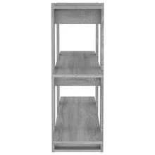 vidaXL Bibliothèque/Séparateur de pièce Sonoma gris 100x30x87 cm - Noir - Voir 5