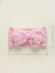 3条装碎花蝴蝶结婴儿发带，多色可选，加宽设计，可爱婴儿发带，适合所有季节，非常适合拍照和送礼，是情人节的理想之选。 - 彩色 - 查看 2