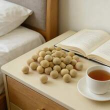 50pcs Camphor Wood Balls, Camphor Beads, Insect Repellent, Anti-Moth, Anti-Moisture, Anti-Mildew, Deodorizing, Keeps Rooms Clean And Tidy, Suitable For Long-Term Unoccupied Rooms - Apricot - View 6