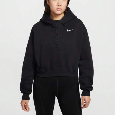Nike Phoenix Fleece Women Oversized Hooded Short Sweatshirt IF0259-010