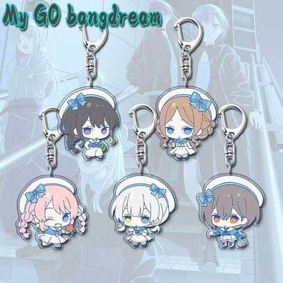 MYGOBanGDream Cute Cartoon Acrylic Keychain Pendant, Lovely Backpack Decoration Accessory, Gift For Friends, Holiday And Birthday