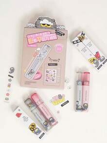 Rom&nd Romand Juicy Gloss Tint 2.0 29, 03 Coral Pink Limited Edition Gift Set, Glass-Like Glossy Lip Tint, Hydrating Makeup Effect, Cute Anime Collab, Korean Style Lip Makeup. 0.35g/0.01oz. - 29 - 查看 11