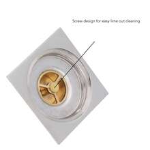 Galvanized Copper And Stainless Steel Bathroom Drain: Insect Prevention, Fast Drainage, Ideal For Washing Machines. - Silver - View 8