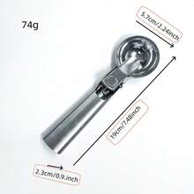 2-In-1 Stainless Steel Ice Cream Scoop, Dual-Use Retractable Ice Cream & Fruit Spoon, Manufacturer - Multicolor - View 10