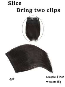 4-Inch Top Pad Hair Piece Wig For Women, One-Piece, Two-Clip, Invisible And Seamless, Small-Sized, For Hair Loss Compensation - Multicolor - View 18