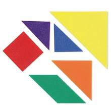 NEW Learning Resources Tangrams Classpack Los Tangrams Set de 30 210 piezas 6 colores surtidos - Arcoíris - Ver 4