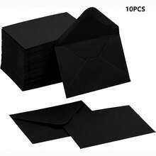 10/50/100pcs Gift Card Envelopes, 4 X 2.75 Inch Mini Envelopes, 120gsm Small Paper Business Gift Card Sleeves, Bulk, Compact Greeting Card Envelope Pockets, Suitable For Invitations - A - View 10