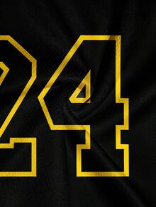 男士极简数字印花宽松镂空短裤 - 彩色 - 查看 4