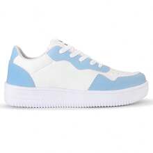 Women Wedge Sneakers - Màu xanh lam - Xem 8