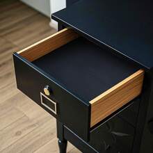 ALQD Peel And Stick Wallpaper Black Wood Paper Decorative Self-Adhesive Film Surfaces Easy To Clean Thickening Upgrade Increase Stomata And Reduces Bubble Generation 11.8 In X 78.In - Dark Blue - 查看 3