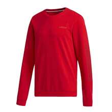 Adidas Neo M Ce 3S Swt Round Neck Pullover Striped Sweatshirt Red Sweatshirt Men - MultiWarna - View 3