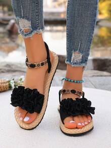 New Bohemian Bowknot Design Fashion Versatile Cute 1 Pair Lovely Butterfly Bohemian White/Pink Teenage Girls Summer 2026 New Bohemian Sandals