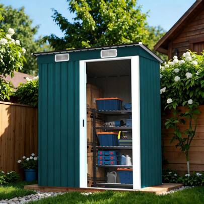 Casa De Almacenamiento Bodega Cobertizo Exterior Para Jardin