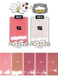 Rom&nd Romand Juicy Lasting Tint 01, Limited Edition Collaboration, High-Gloss Jelly Lip Tint, Creates Plump & Hydrated Lips, Non-Sticky Formula, Adorable Collectible Design, Korean-Style Lip Makeup. 4g/0.14oz - 01 - 查看 5