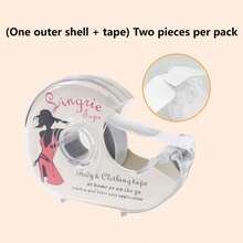 One Roll Of Waterproof Double-Sided Tape, Providing Strong And Long-Lasting Adhesion.  Its Transparent And Invisible Design Is Ideal For Securing Clothing And Preventing Wardrobe Malfunctions, Such As Keeping Necklines And Bust Areas In Place. - 彩色 - 查看 1