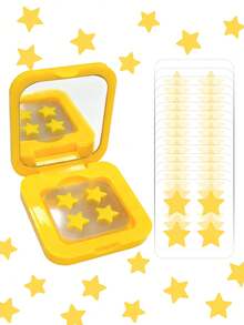 60pcs/Box Cute Star Stickers - Face Stickers, Alcohol-Free, Fragrance-Free, Gentle On Skin, Easy To Apply, Waterproof, Ideal For Party Decorations, Face Stickers, Decorative Stickers, Comes With Makeup Mirror, Suitable For Makeup, Room Decor, Vanity, Travel, Bedroom, Makeup Accessories, Essential For Photo Shoots, Face Painting, Suitable For Various Gatherings, Parties And Entertainment Activities - Multicolor - View 10