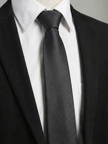 1条精美格纹纯色时尚高档领带，适合婚礼、派对、商务、节日和送礼场合。 - 格紋款 - 查看 4