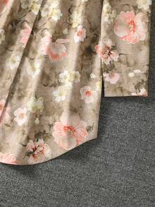 Women's Casual Floral & Leaf Print Arabic Style Top Vacation - Multicolor - View 5