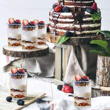 10PCS/50PCS/100PCS 100ml Clear Plastic Cups, Pudding, Jelly, Ice Cream, Dessert, Transparent Cups, Ice Cream, Transparent Pudding Cups, Party, Wedding, Catering, Food Containers, Mini Desserts, Appetizer Cups, Mini Appetizer Cups For Party, Wedding, Catering, Ice Cream, Pudding And Food Containers, Kitchen Supplies - Transparent - View 6