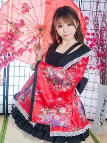 一套日系动漫萝莉塔Elysion舞蹈表演Cosplay服装，包括上衣、裙子和腰带，适合节日派对和表演。 - 彩色 - 查看 4