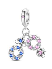 New S925 Silver Cartoon Character Charm Pendant, Suitable For Original DIY Bracelet, Women's Birthday Engagement Fashion Jewelry Gift - Multicolor - View 6