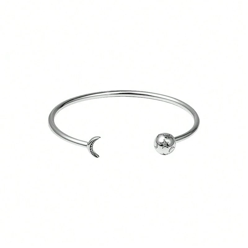 PANDORA 基本款心形情侣 DIY 蛇骨手链，925 银情侣基本款手链，送给女朋友、生日、圣诞节、母亲节的礼物，590719 - 銀色 - 查看 1