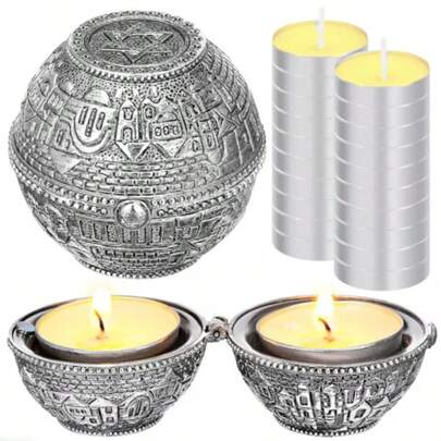 迷你无香蜡烛套装，植物蜡材质，适用于家居、泳池、婚礼、日常使用，也可作为生日蜡烛、情人节礼物。