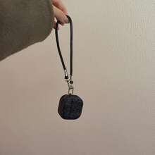 Retro High-End Magnetic Leather Texture Earphone Case With Lanyard, Embossed Snake Skin Pattern In Black & White, Suitable For AirPods Pro 2, Cute & Minimalist Design For AirPods 3/4, 1st/2nd Gen - Multicolor - View 5