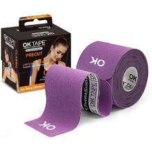 Kinesiology Tape 10 Inches Precut, 20 Strips, Cotton Elastic Athletic Tape Latex Free, 2in X 16ft, Purple,39960991 - Màu tím - Xem 1