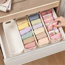 10/1pc Plastic Storage Boxes, Multi-Functional Underwear And Sock Organizer, Drawer Dividers For Clothes, Bras And Accessories, Durable Closet Organization Containers For Home, Bedroom, Kitchen And Office Use, Space-Saving Storage Solutions To - Multicolor - View 13