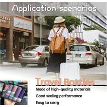 CYPNJuego de 17 Botellas de Viaje Silicona Accesorios de Viaje Recargables A Prueba de Fugas Recargable para Champú Loción con Etiqueta MoradoFashion - 219871816 - Ver 7